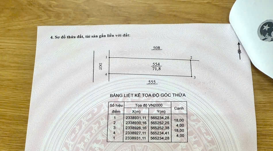 Chính chủ bán đất 71,8m² Trung Châu – Mặt tiền 4m vuông vắn – Sổ đỏ sẵn sàng