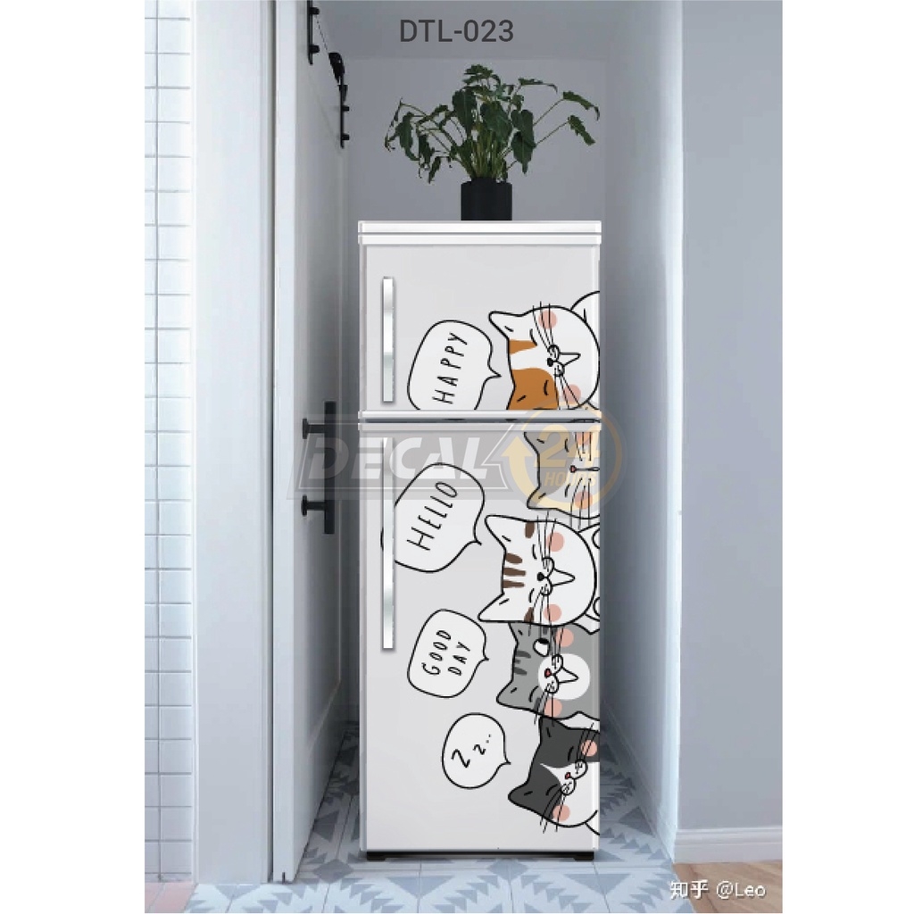Decal dán tủ lạnh DTL-023