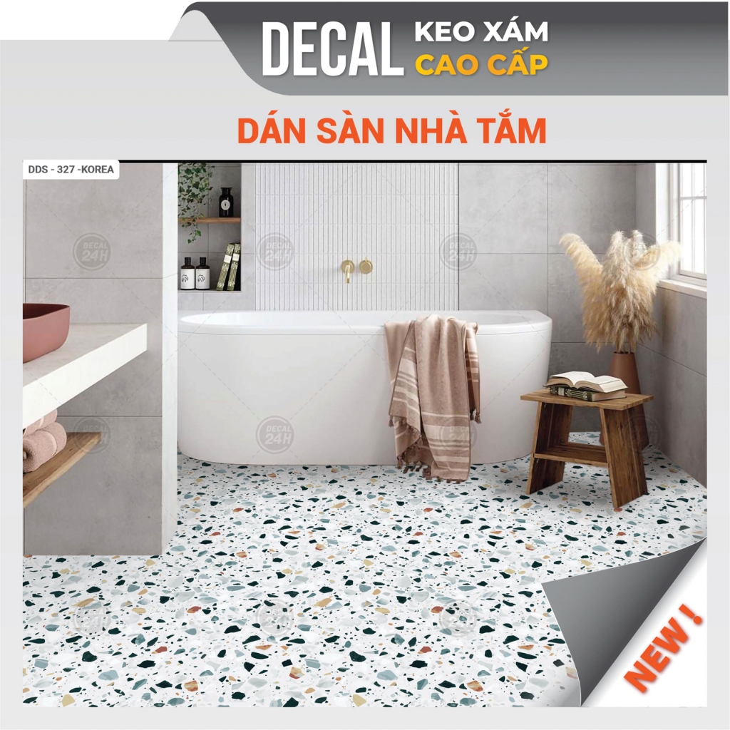 Decal dán sàn nhà tắm DDS-KOREA-327