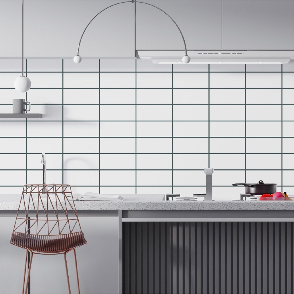 Decal dán bếp Acrylic Keo xám cao cấp DDB-103