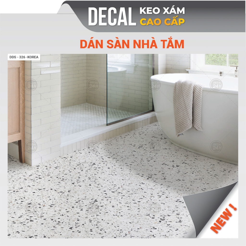 Decal dán sàn nhà tắm DDS-KOREA-326