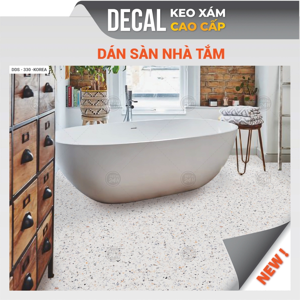 Decal dán sàn nhà tắm DDS-KOREA-330