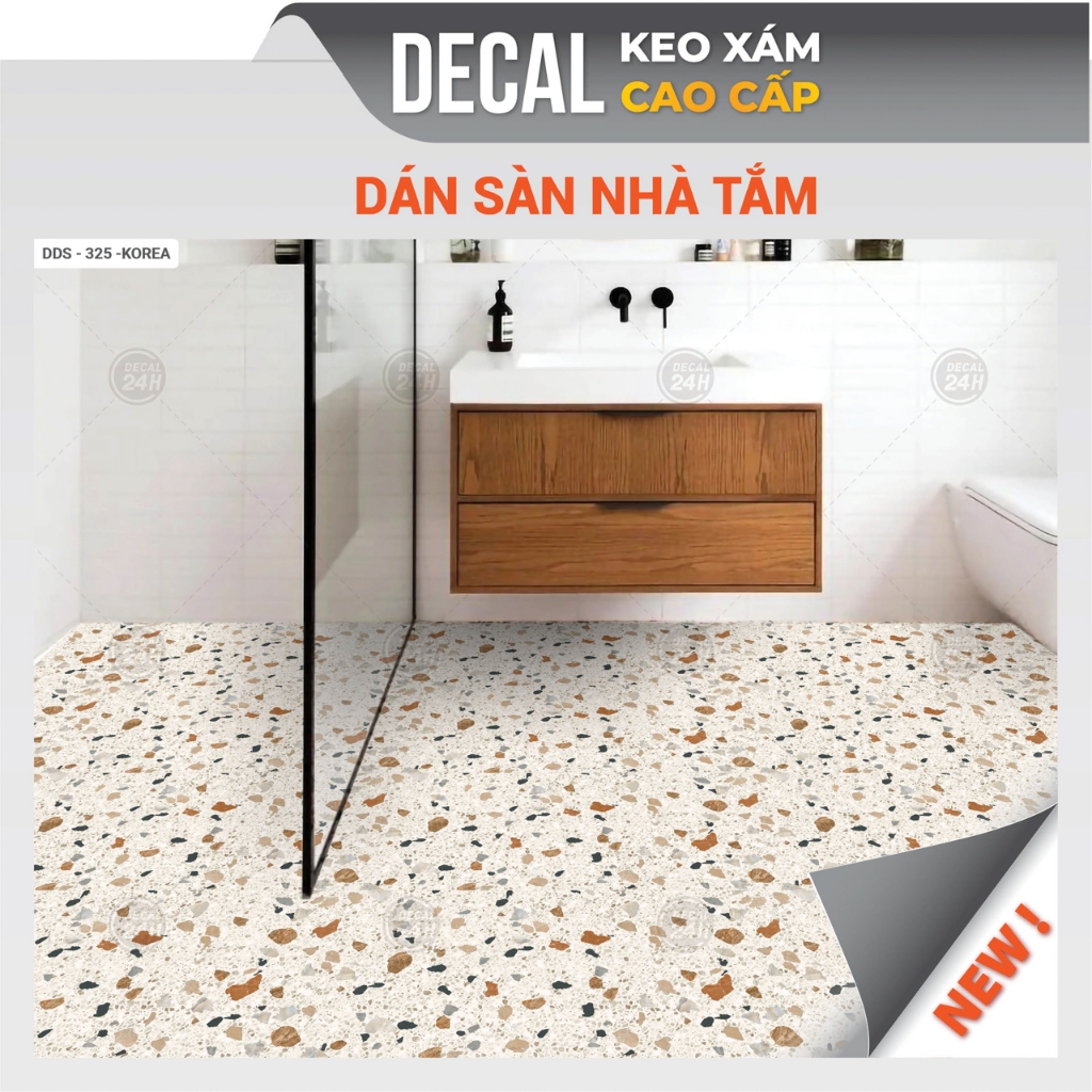 Decal dán sàn nhà tắm DDS-KOREA-325