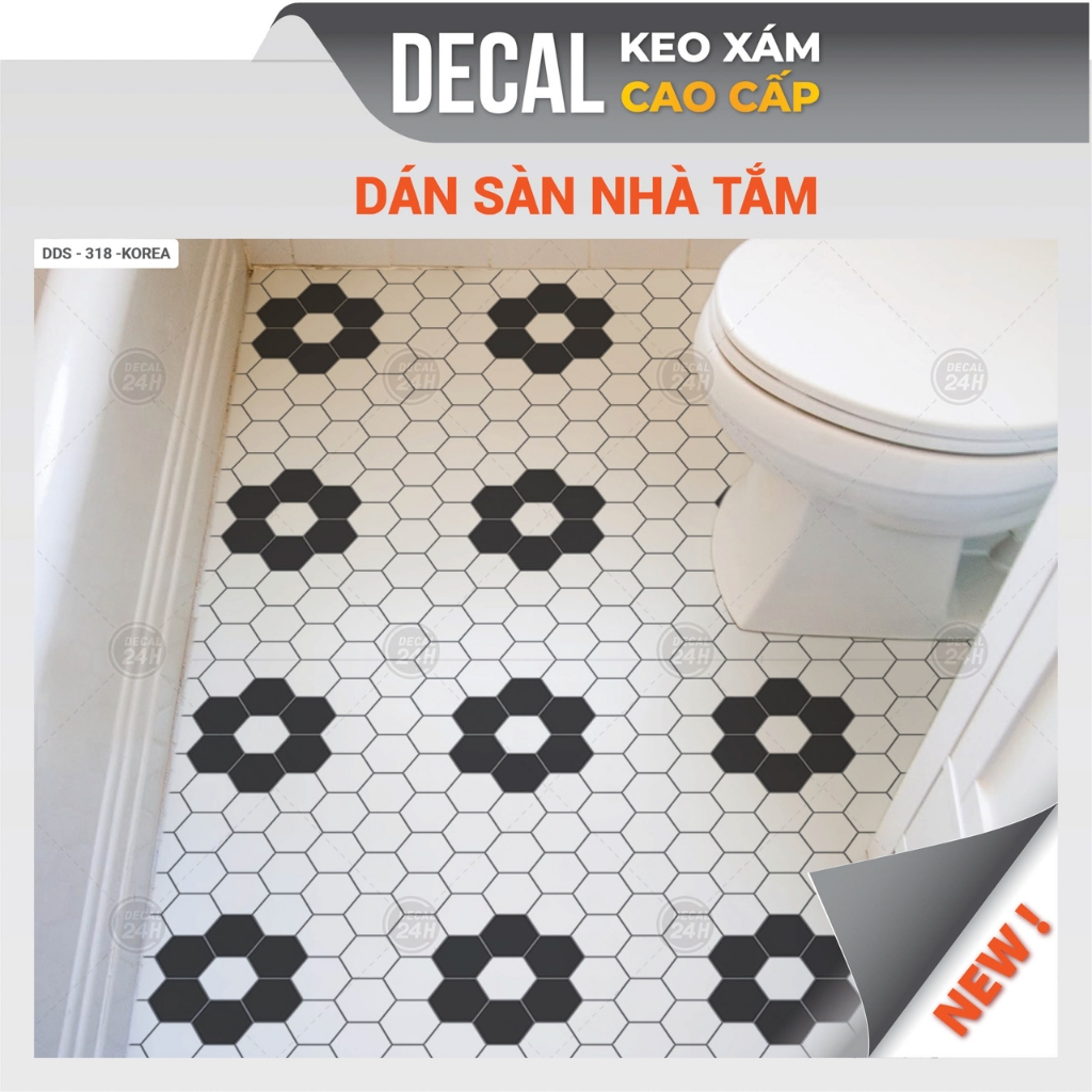 Decal dán sàn nhà tắm DDS-KOREA-318