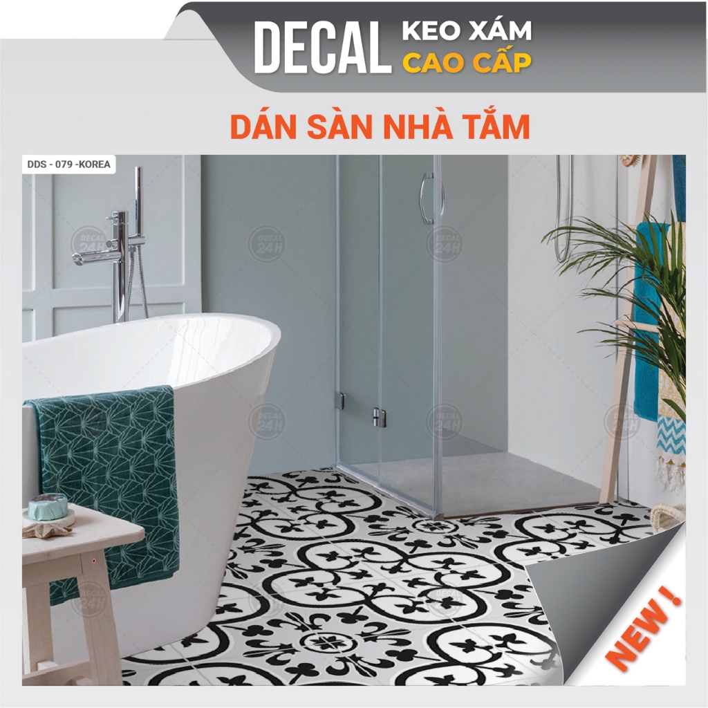 Decal dán sàn nhà tắm DDS-KOREA-079