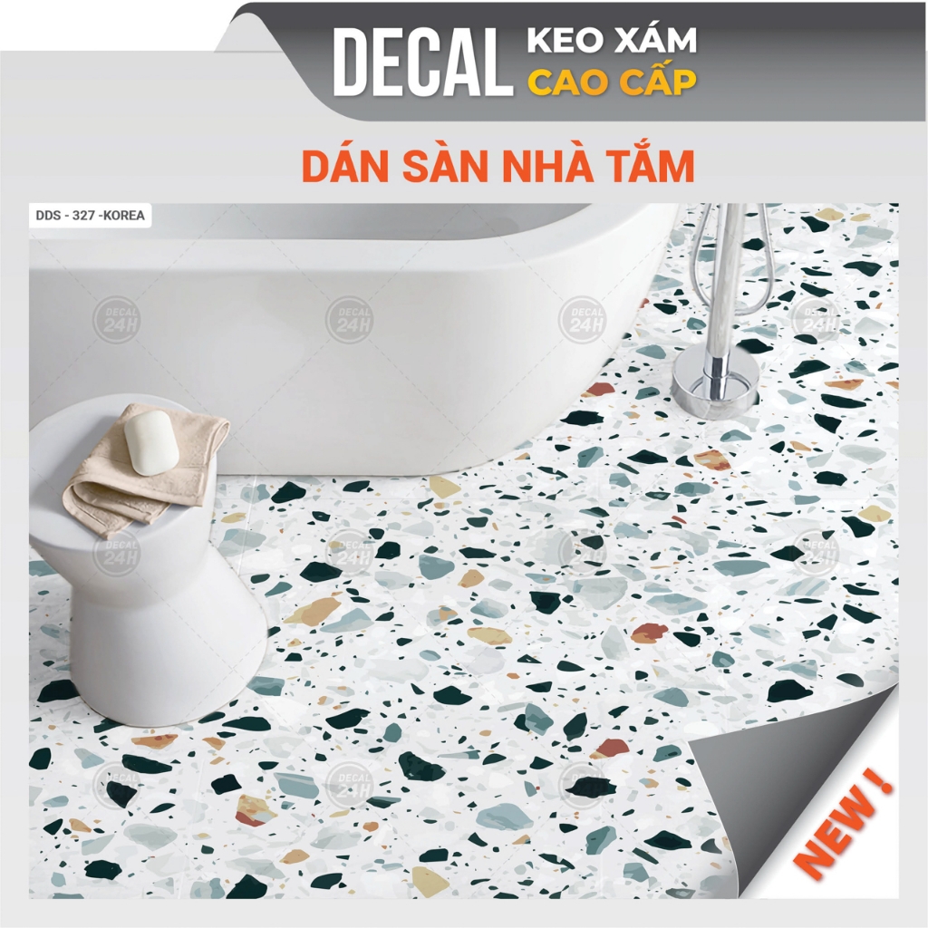 Decal dán sàn nhà tắm DDS-KOREA-327