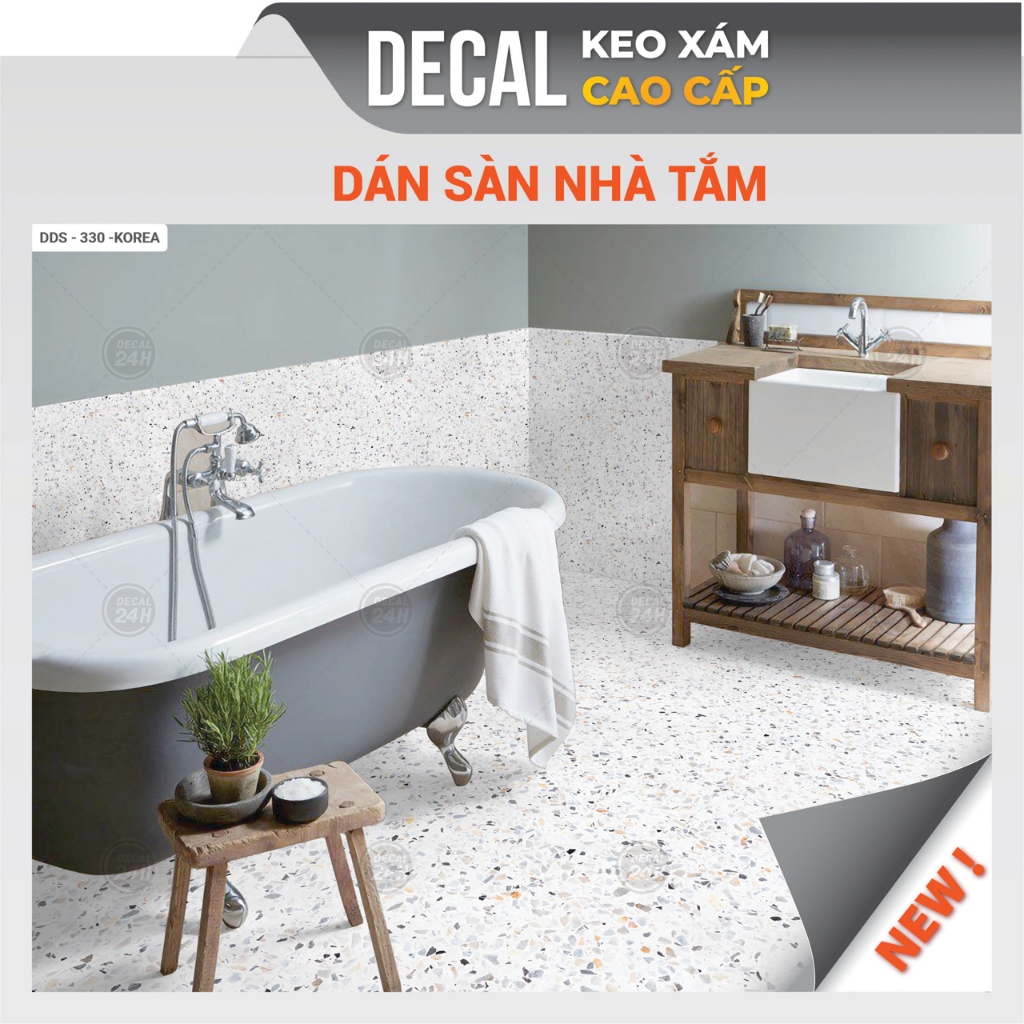 Decal dán sàn nhà tắm DDS-KOREA-330