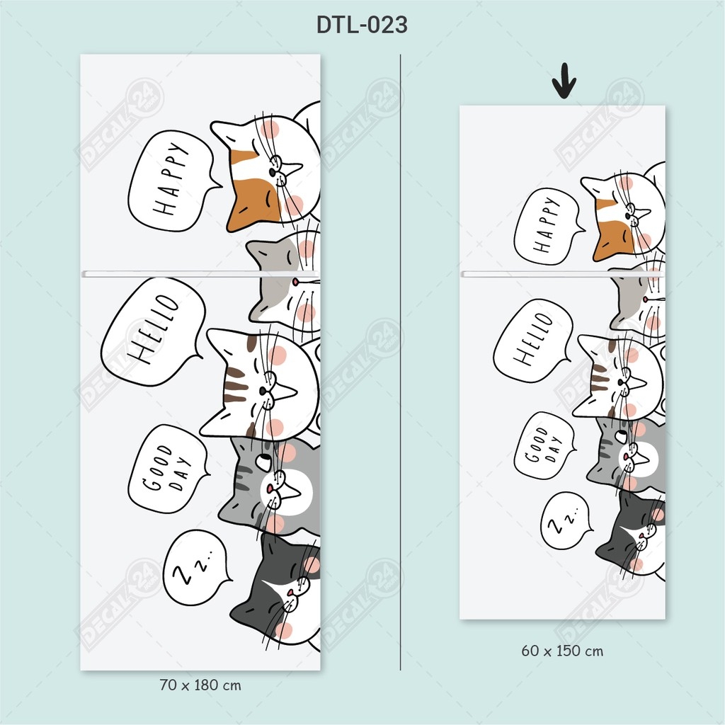 Decal dán tủ lạnh DTL-023