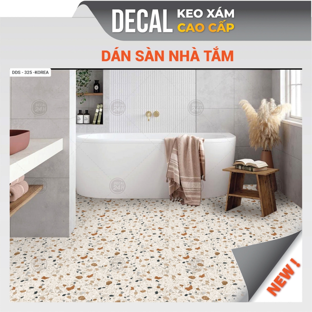 Decal dán sàn nhà tắm DDS-KOREA-325