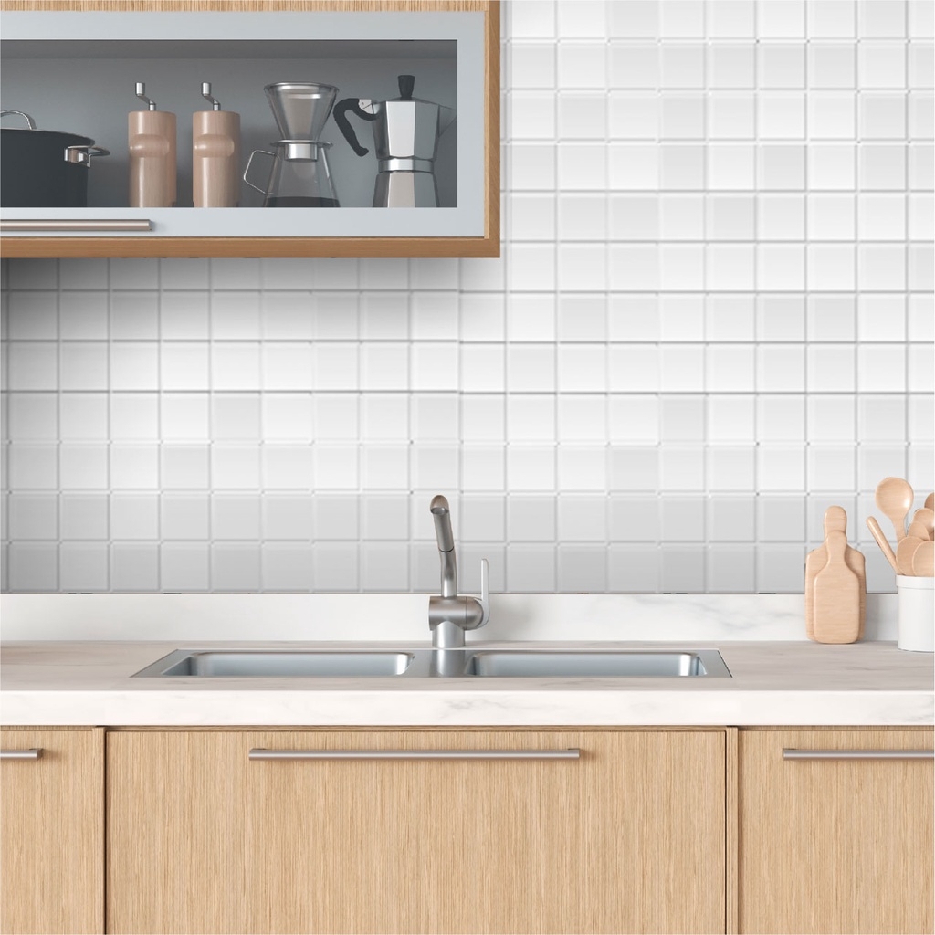 Decal dán bếp Acrylic Keo xám cao cấp DDB-105