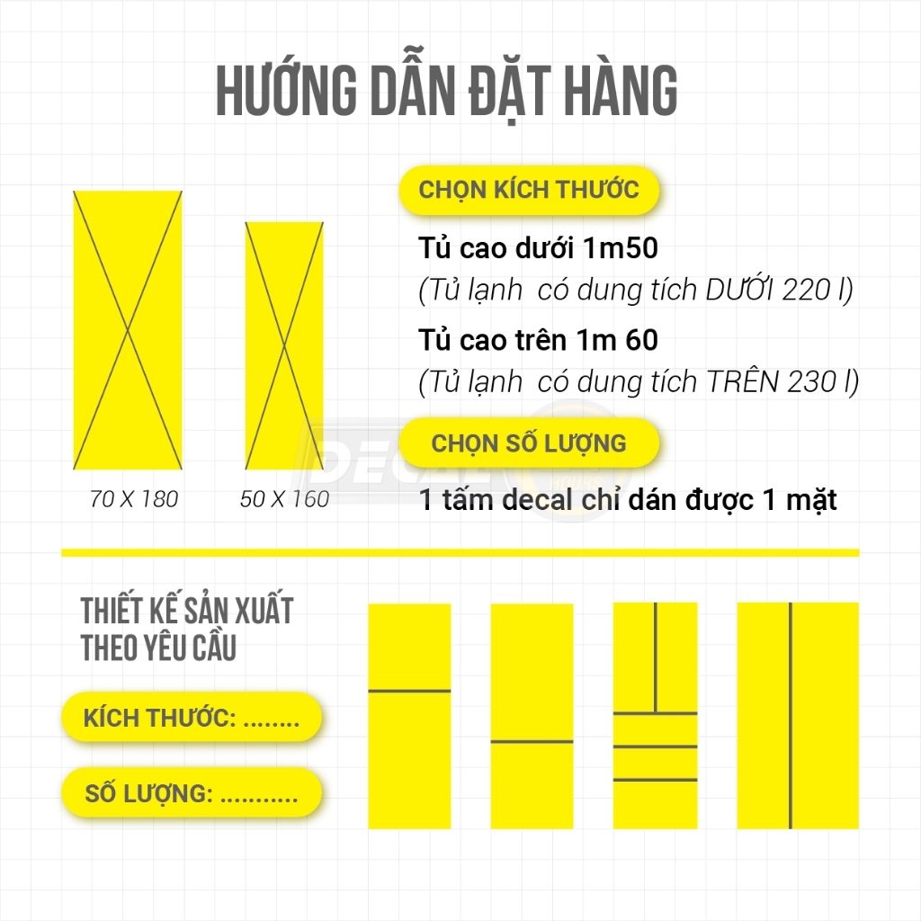 Decal dán tủ lạnh DTL-023