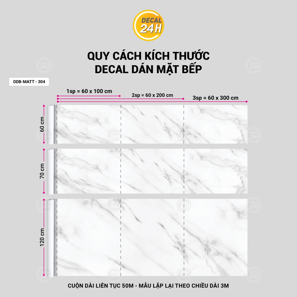Decal dán mặt bếp DDB-MATT-304