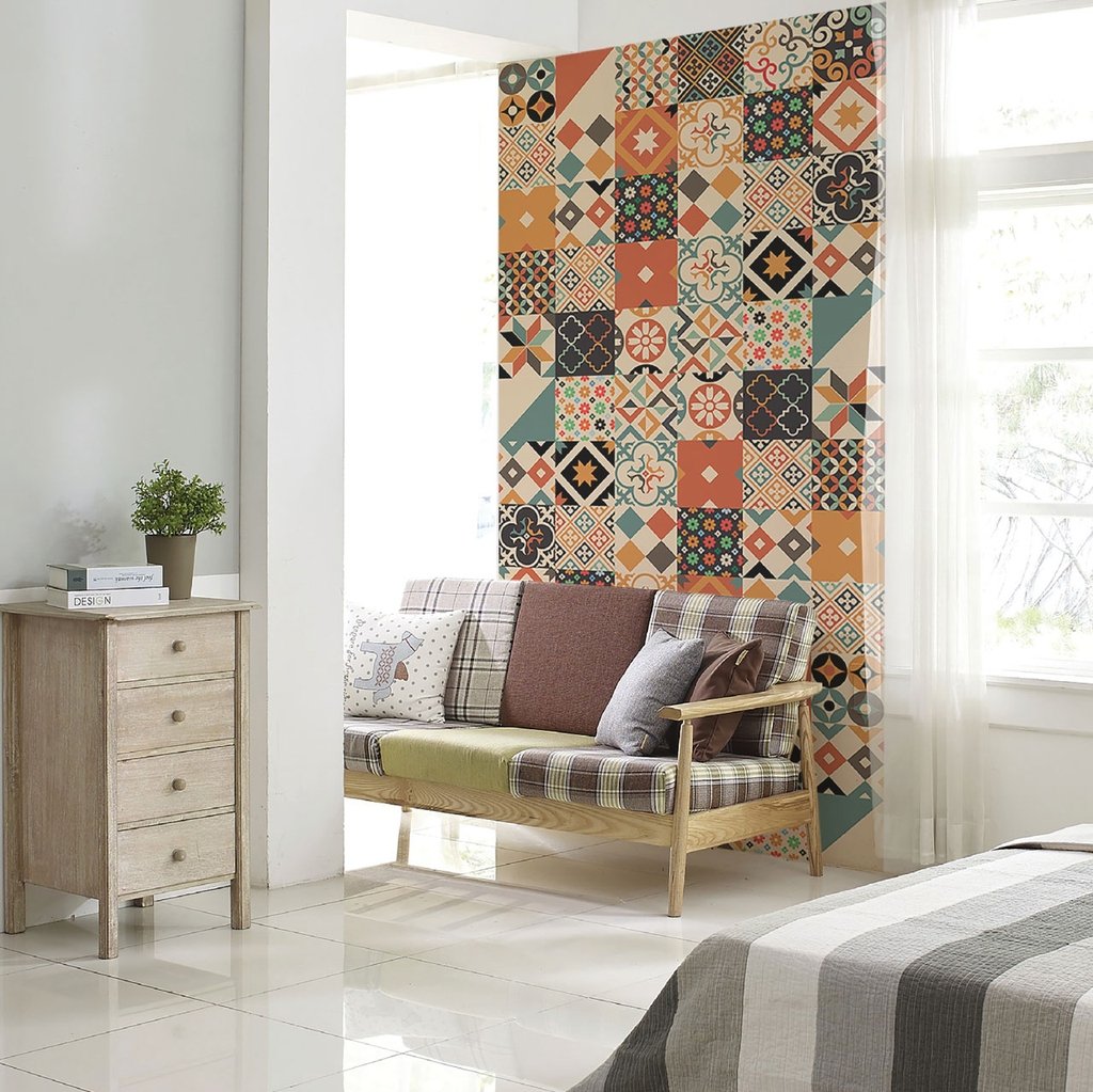 Decal Dán Gạch Bông Cổ Điển Phong Cách Vintage Cao Cấp