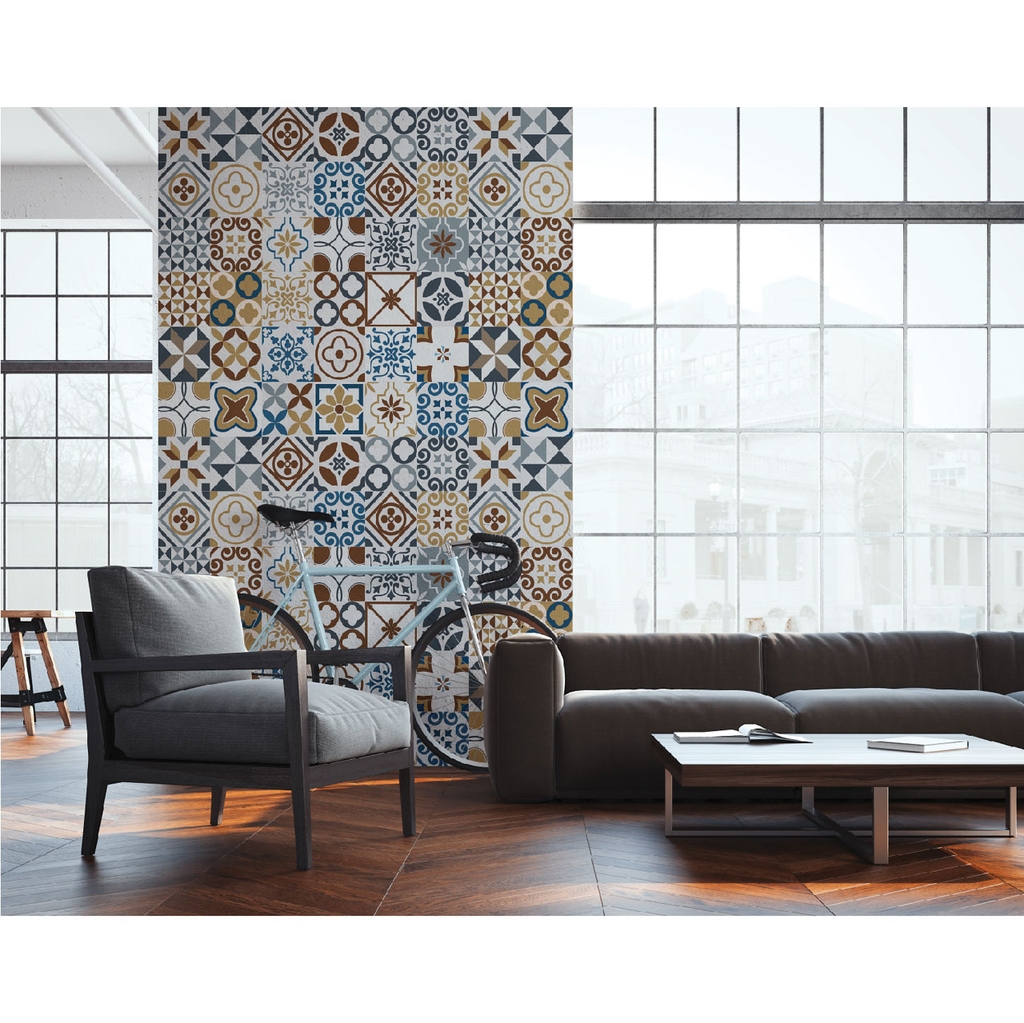 Decal Dán Gạch Bông Retro Cao Cấp