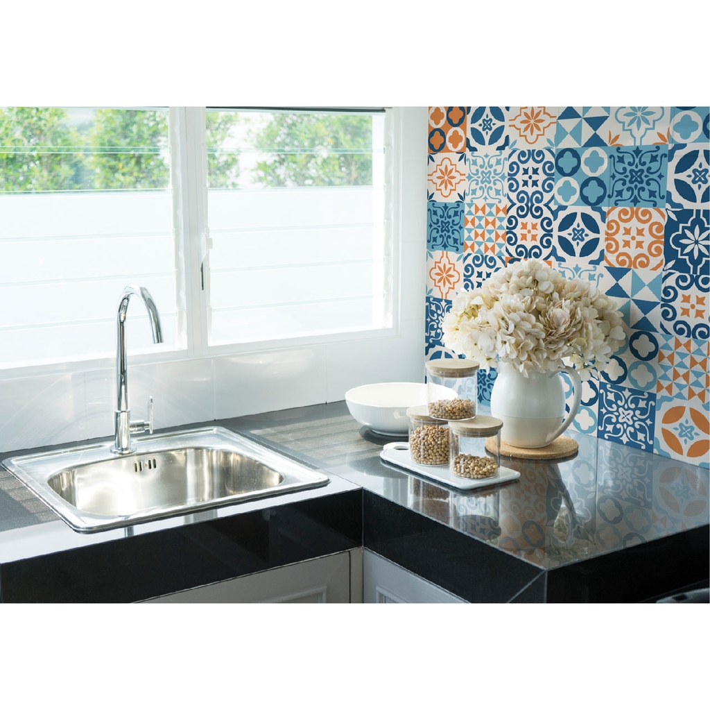 Decal Dán Gạch Bông Retro Sang Trọng