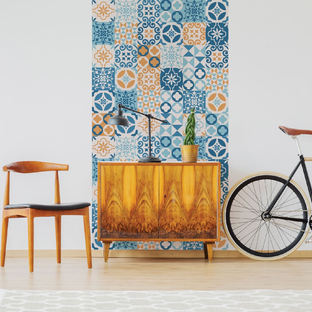 Decal Dán Gạch Bông Retro Sang Trọng