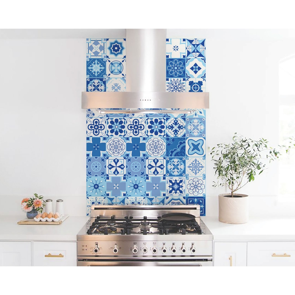Decal Dán Gạch Bông Cao Cấp Phong Cách Retro