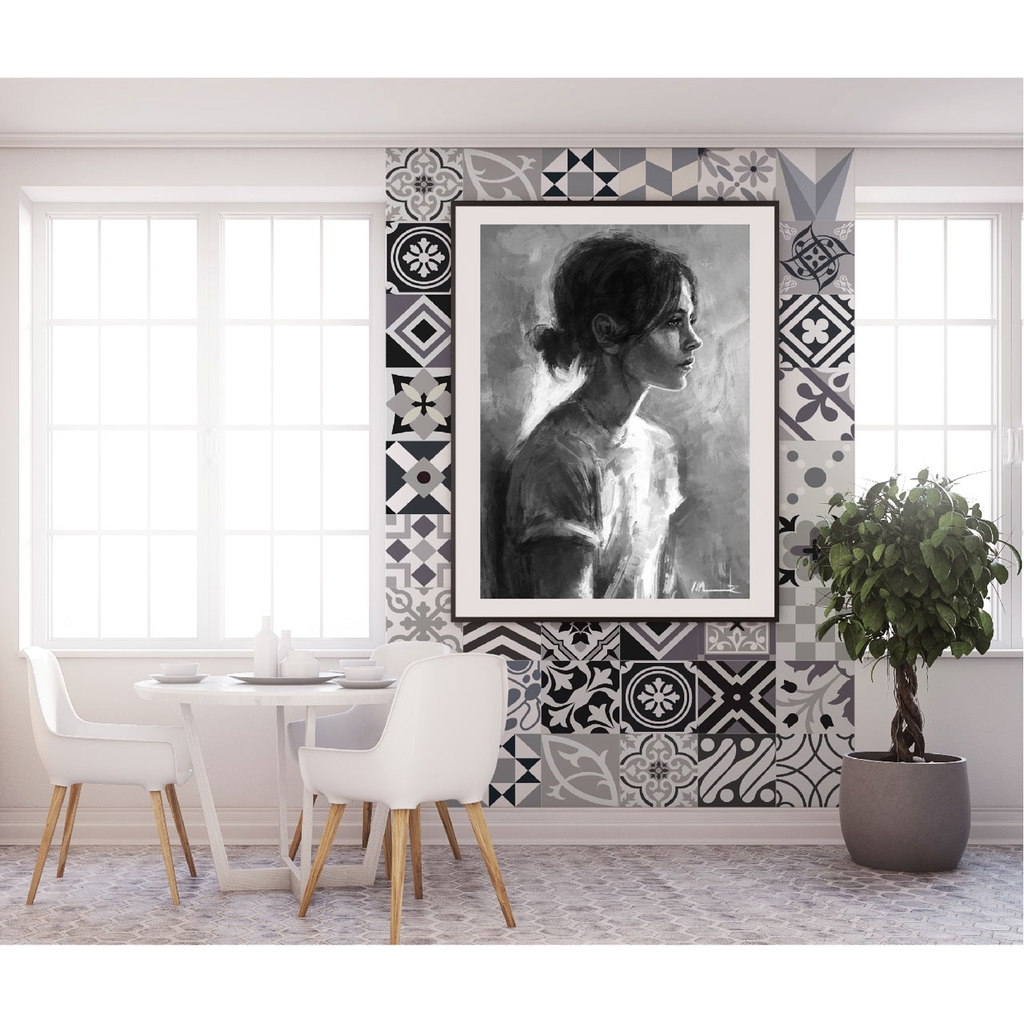 Decal Dán Gạch Bông Retro Cao Cấp
