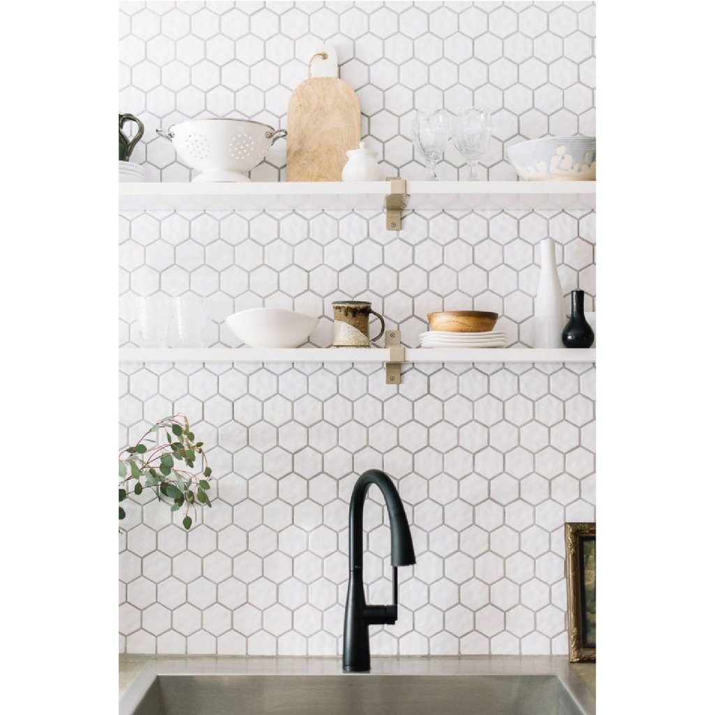 Decal Dán Bếp Họa Tiết Hình Lục Giác Sang Trọng Decal24h