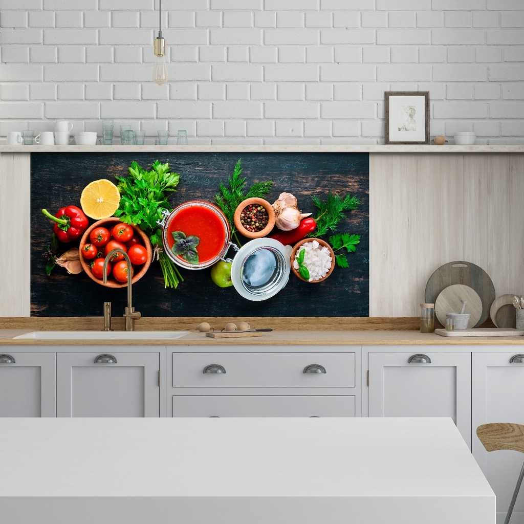 Decal Dán Bếp Hình Rau Củ Quả Cao Cấp