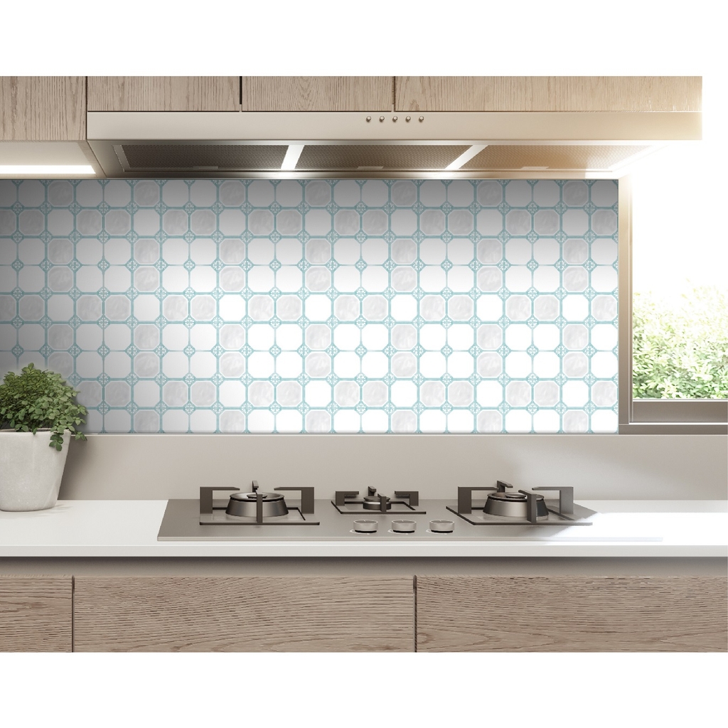 Decal Dán Bếp Họa Tiết Gạch Men Pastel Cao Cấp