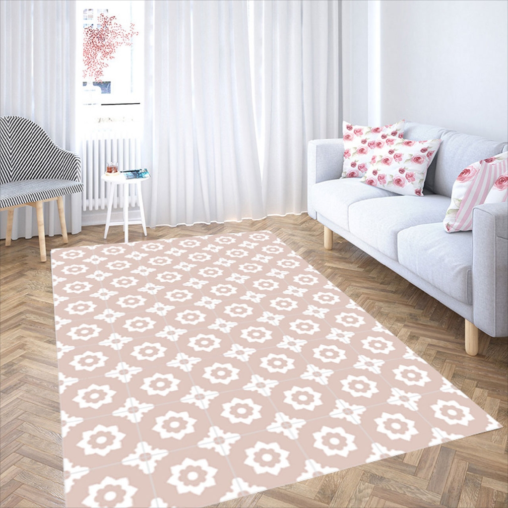 Decal Dán Sàn Nhà Màu Sắc Trang Nhã Cao Cấp