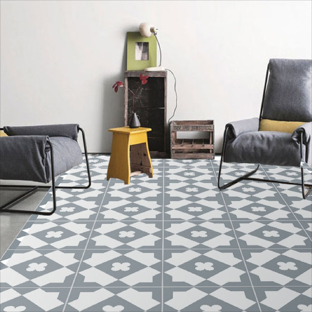 Decal Dán Sàn Nhà Họa Tiết Giả Gạch Men Cao Cấp