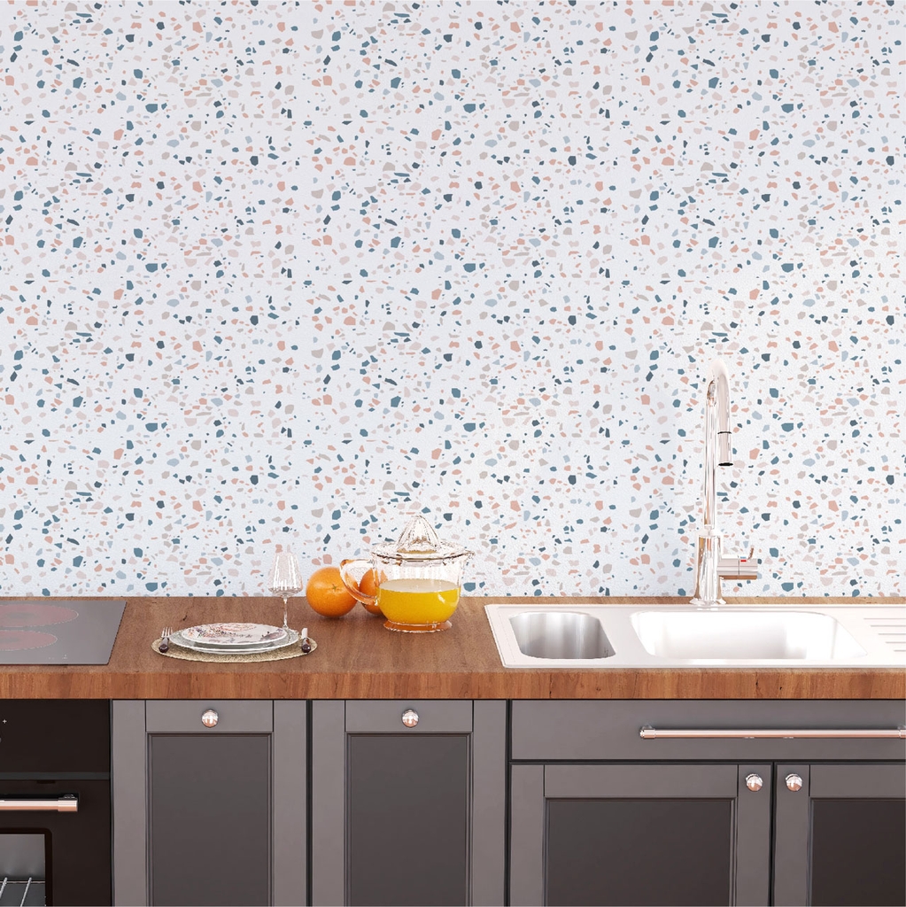 Giấy Dán Bếp Cao Cấp Decal24h mẫu Châu Âu Terrazzo ( DGB-107 )