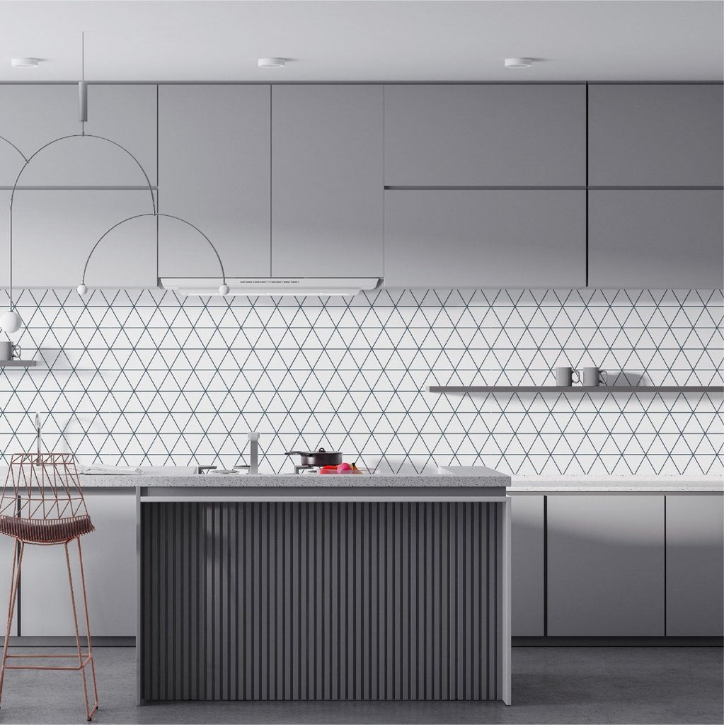 Giấy Dán Bếp Cao Cấp Decal24h Họa Tiết Đường Kẻ Tối Giản Hiện Đại Decal24h