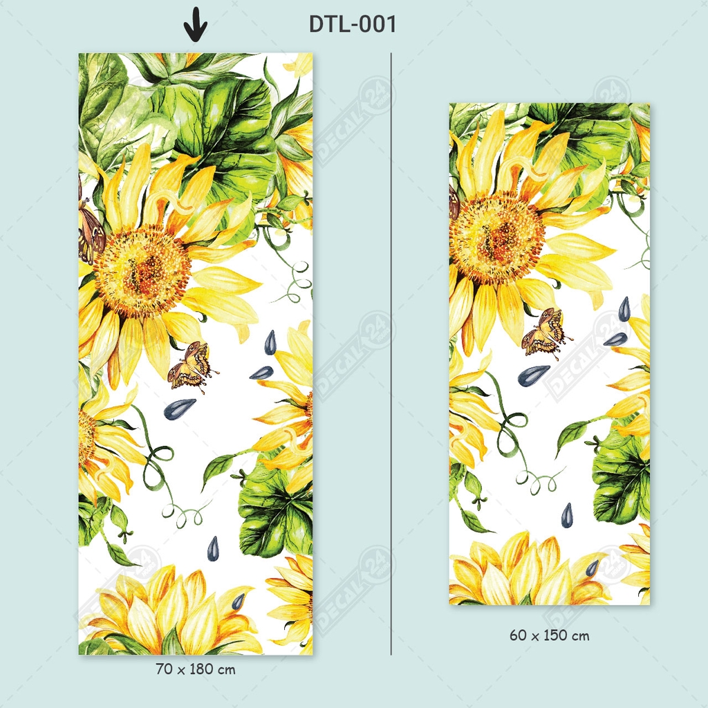 Decal Dán Tủ Lạnh Họa Tiết Hoa Hướng Dương Cao Cấp