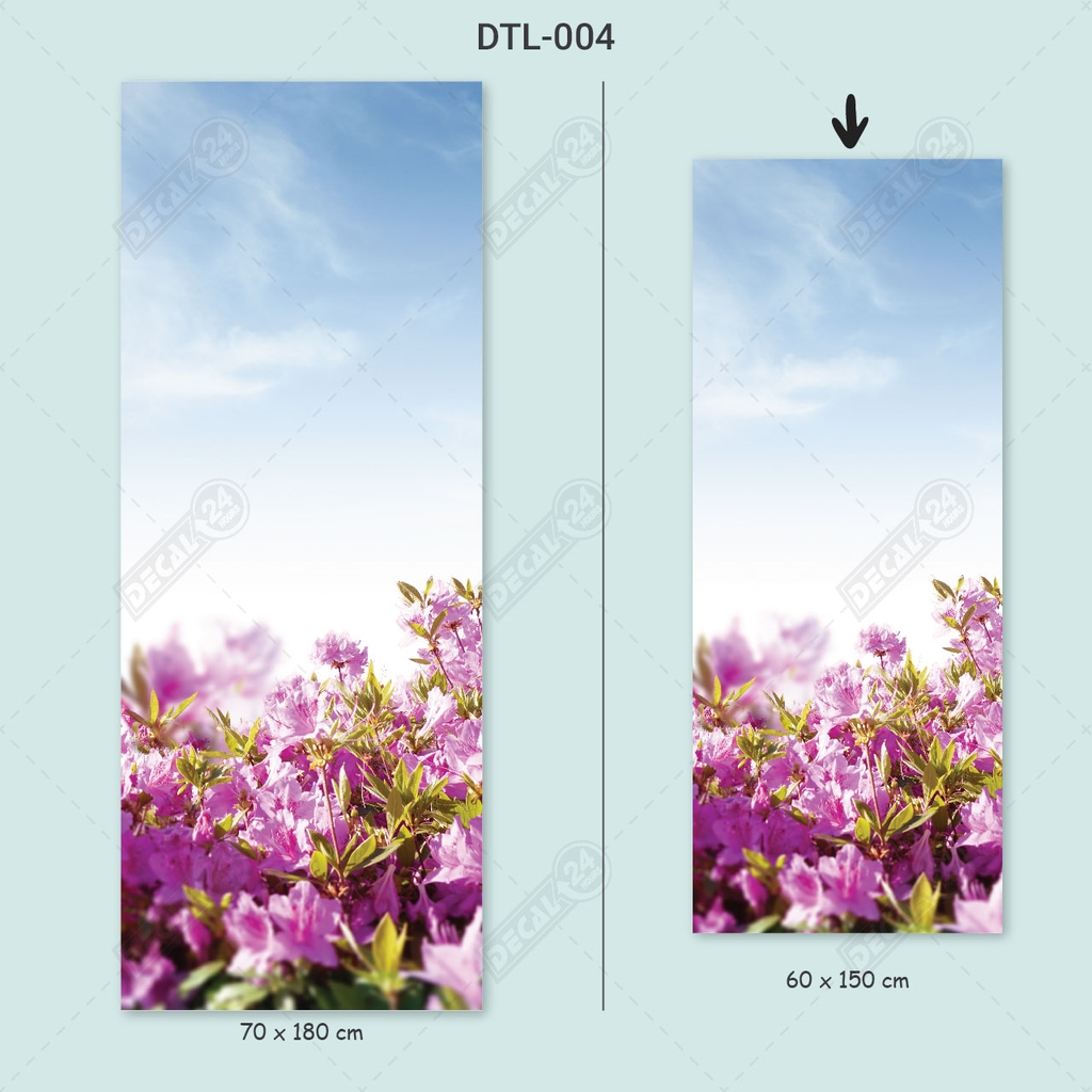 Decal Dán Tủ Lạnh Họa Tiết Hoa Trong Trẻo Cao Cấp
