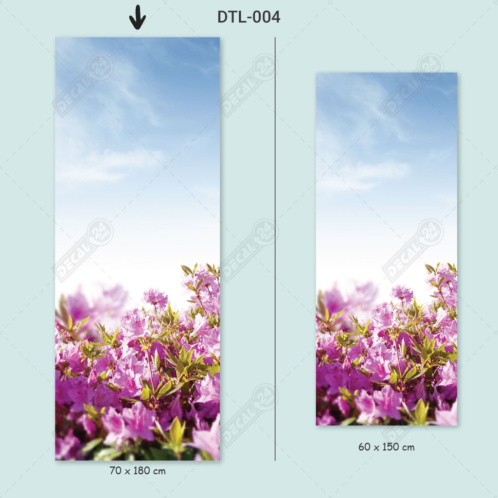Decal Dán Tủ Lạnh Họa Tiết Hoa Trong Trẻo Cao Cấp