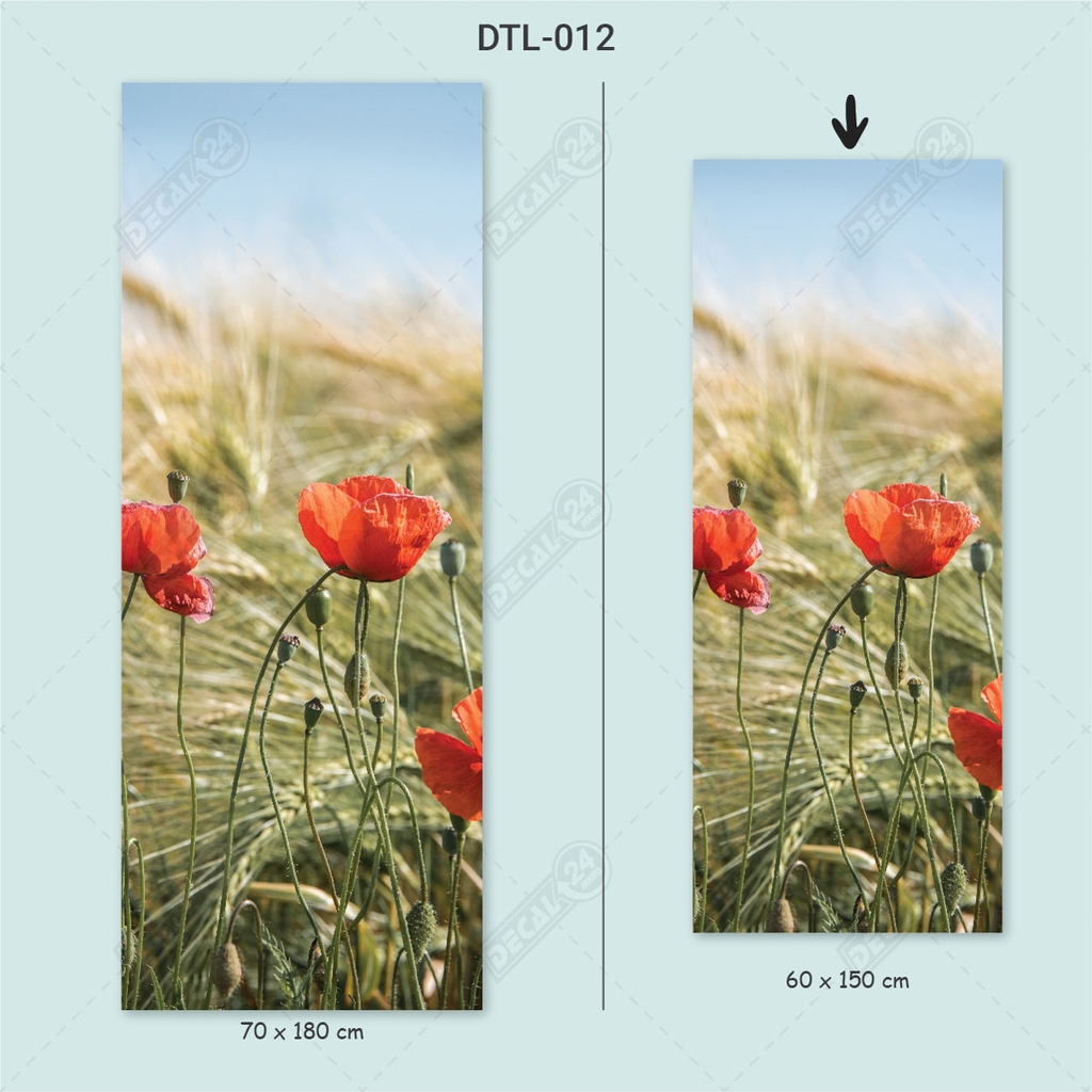 Decal Dán Tủ Lạnh Phong Cảnh Hoa Tulip Cao Cấp