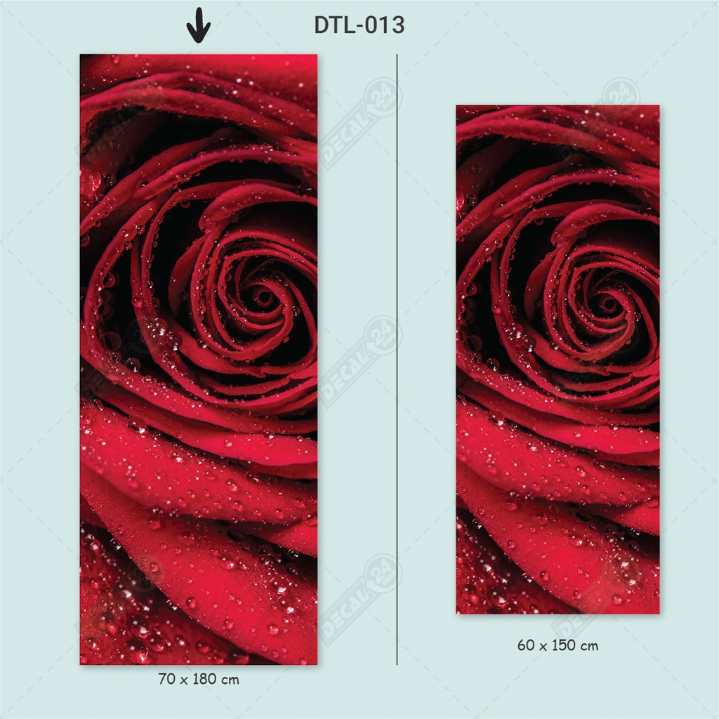 Decal Dán Tủ Lạnh Họa Tiết Hoa Hồng Tình Yêu Cao Cấp