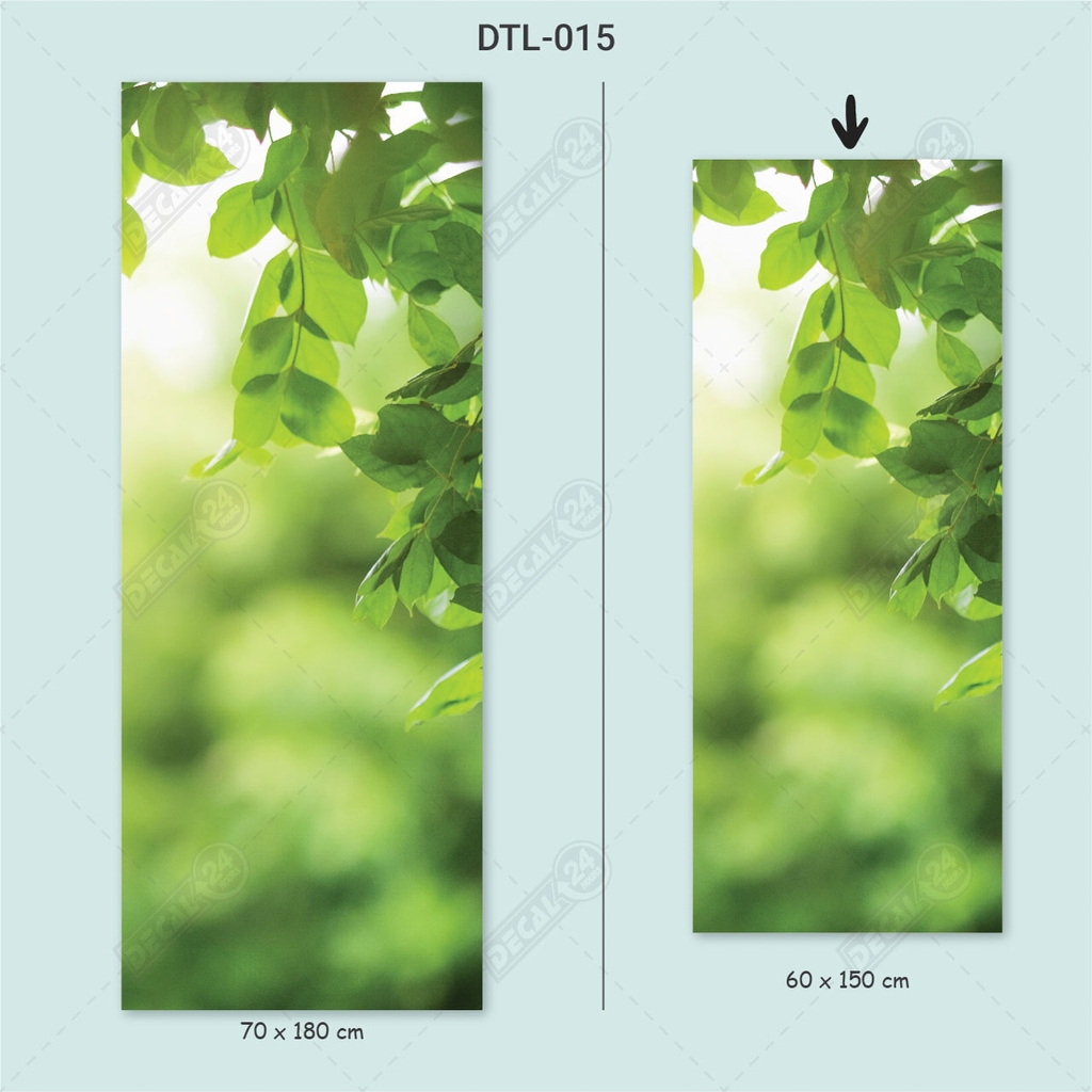 Decal Dán Tủ Lạnh Hình Lá Cây Thiên Nhiên Cao Cấp