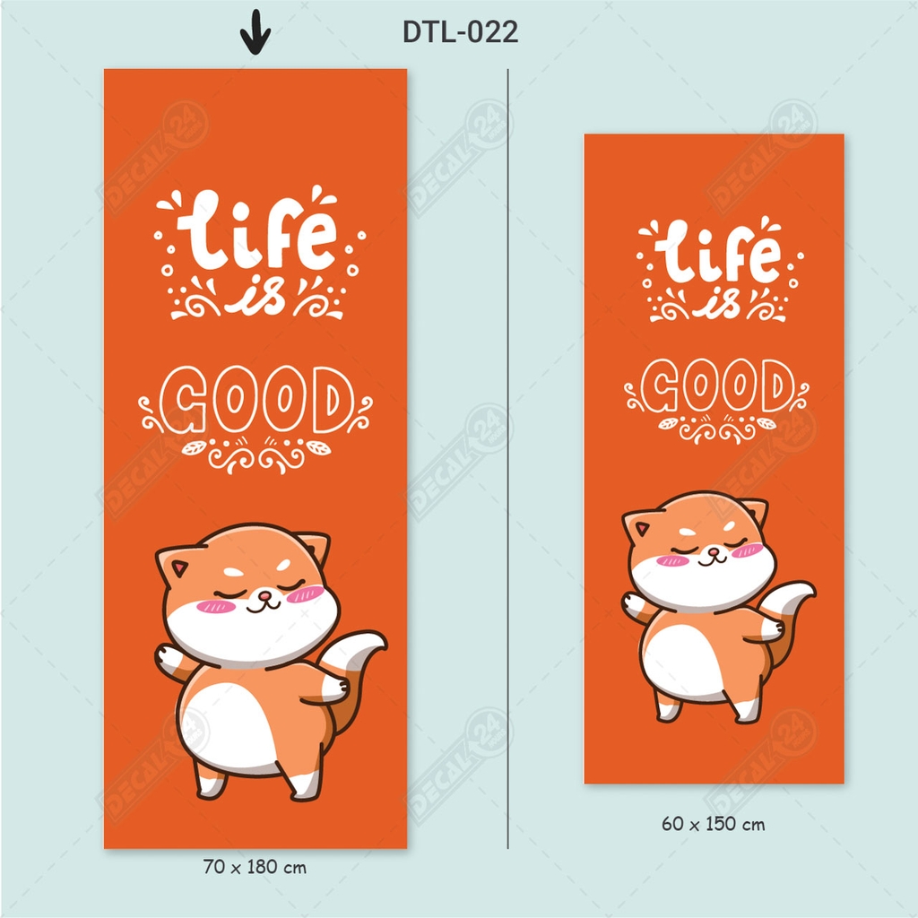 Decal Dán Tủ Lạnh Hoạt Tiết Life Good Siêu Dễ Thương
