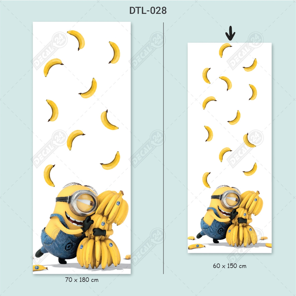 Decal Dán Tủ Lạnh Hình Minions Dễ Thương Cao Cấp