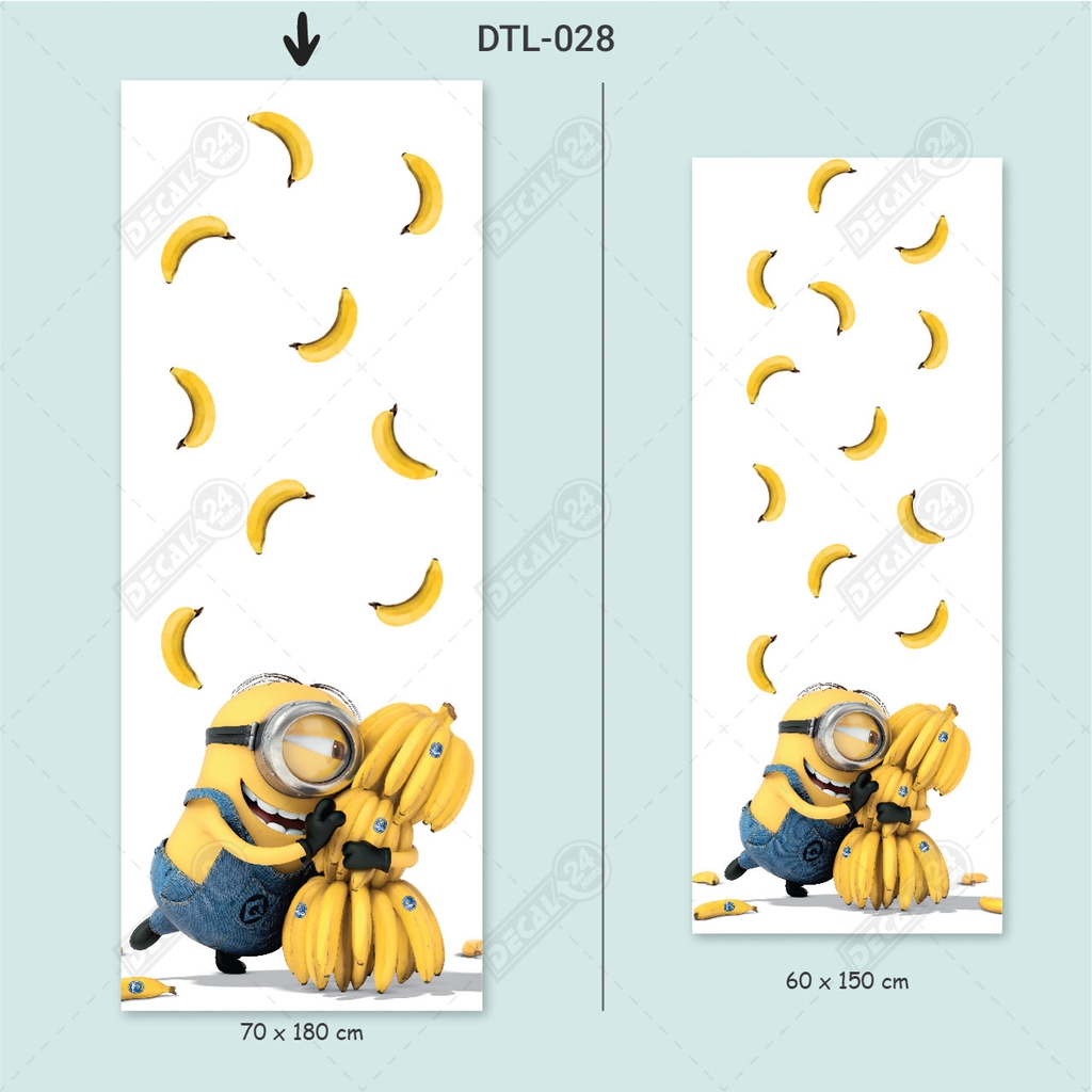 Decal Dán Tủ Lạnh Hình Minions Dễ Thương Cao Cấp