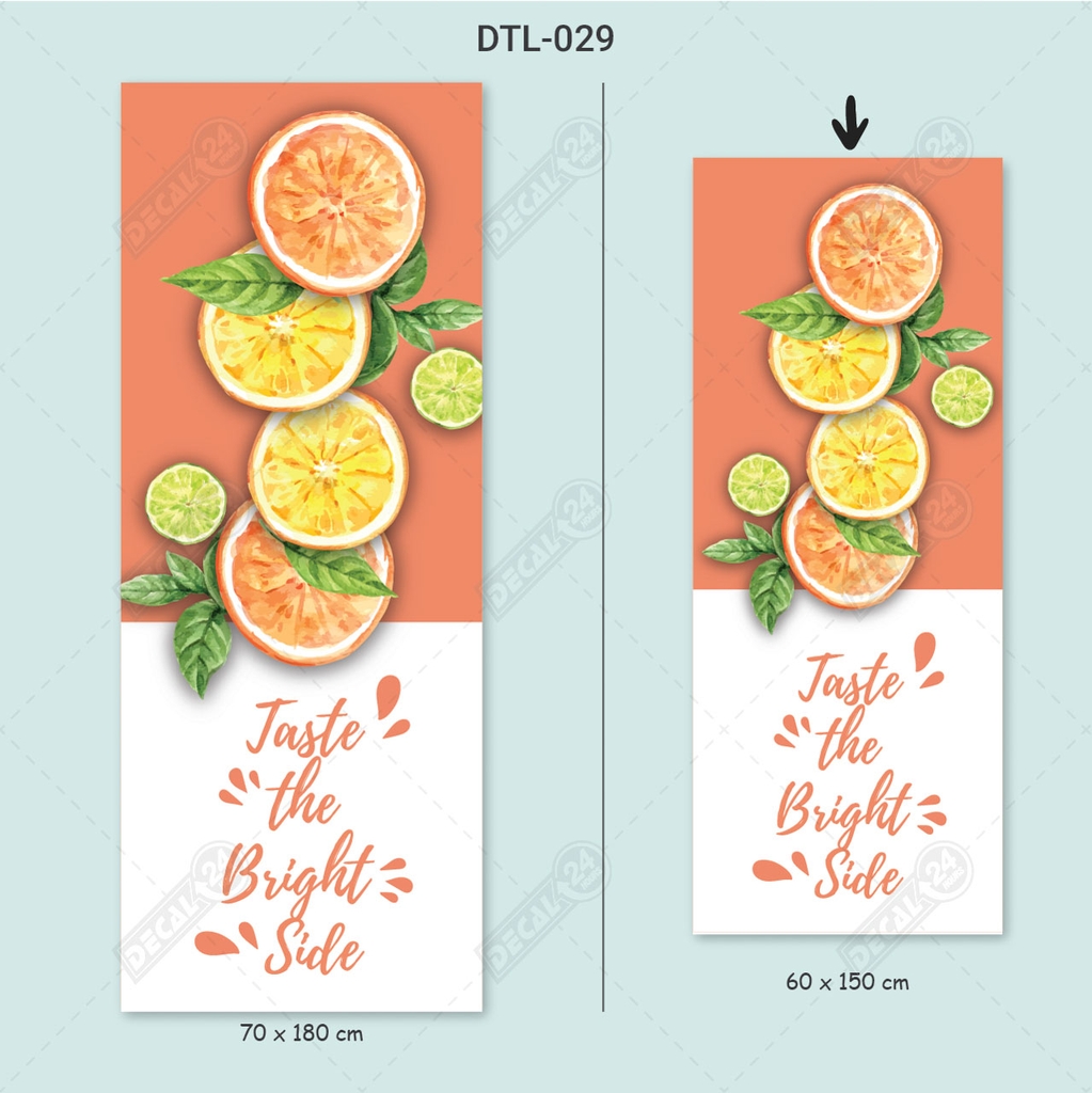 Decal Dán Tủ Lạnh Hình Trái Cây Nhiệt Đới Cao Cấp