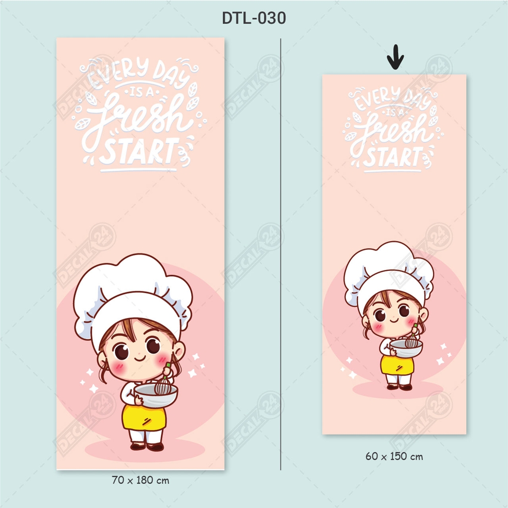 Decal Dán Tủ Lạnh Chibi Siêu Dễ Thương Cao Cấp