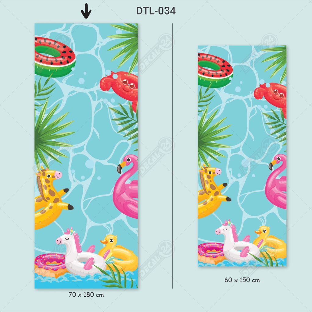 Decal Dán Tủ Lạnh Họa Tiết Trái Cây Nhiệt Đới Cao Cấp