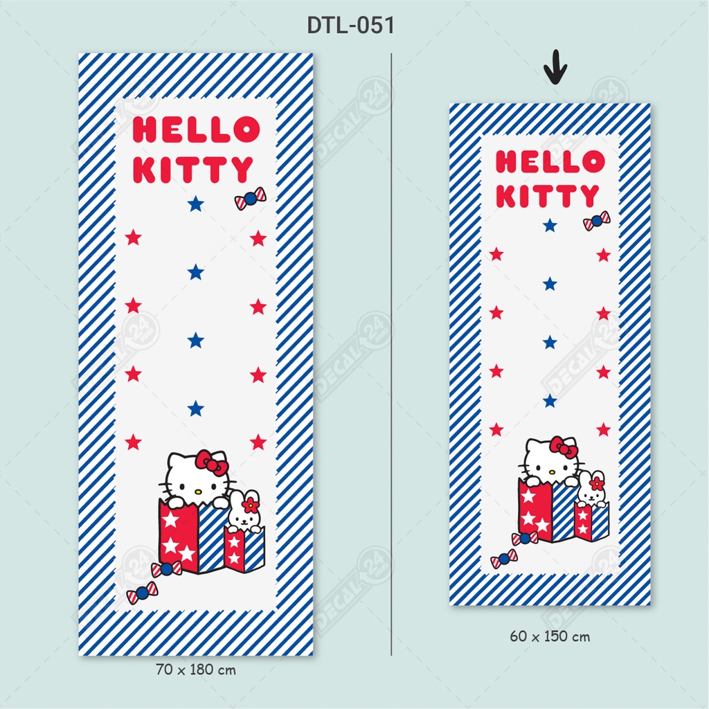 Decal Dán Tủ Lạnh Hình Hello Kitty Siêu Dễ Thương