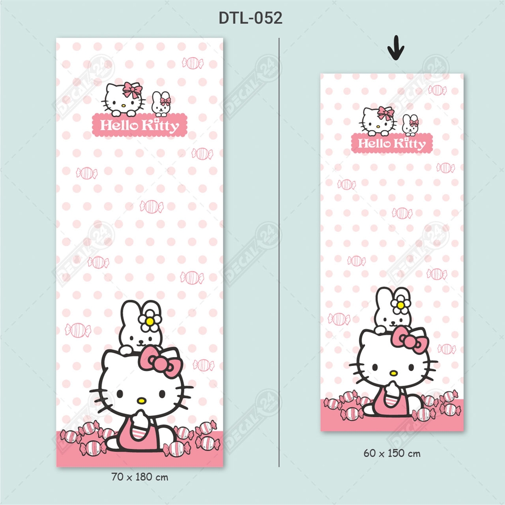 Decal Dán Tủ Lạnh Hình Hello Kitty Siêu Dễ Thương