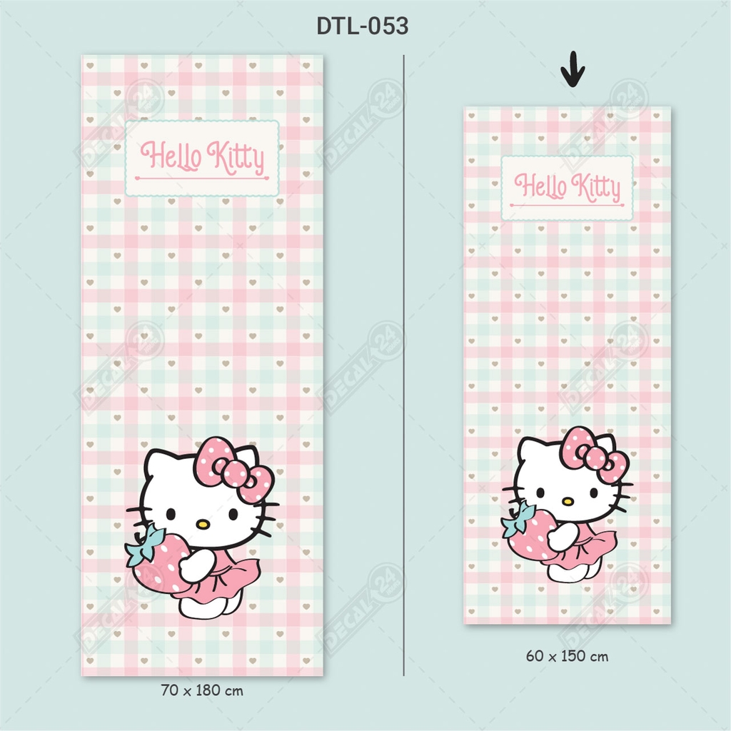 Decal Dán Tủ Lạnh Hình Hello Kitty Siêu Dễ Thương