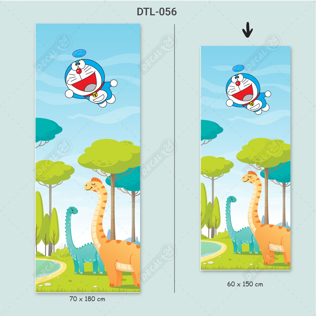 Decal Dán Tủ Lạnh Hình Doreamon Dễ Thương