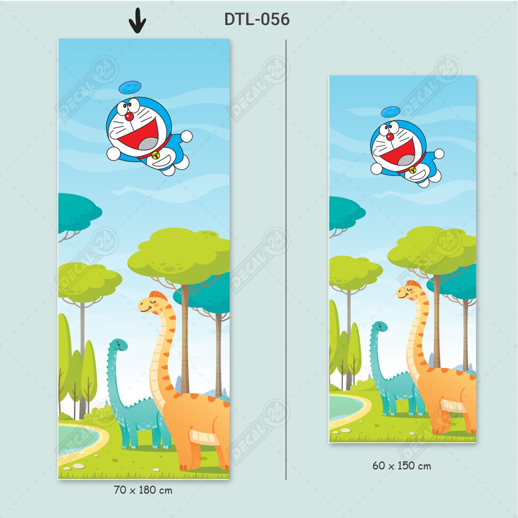 Decal Dán Tủ Lạnh Hình Doreamon Dễ Thương