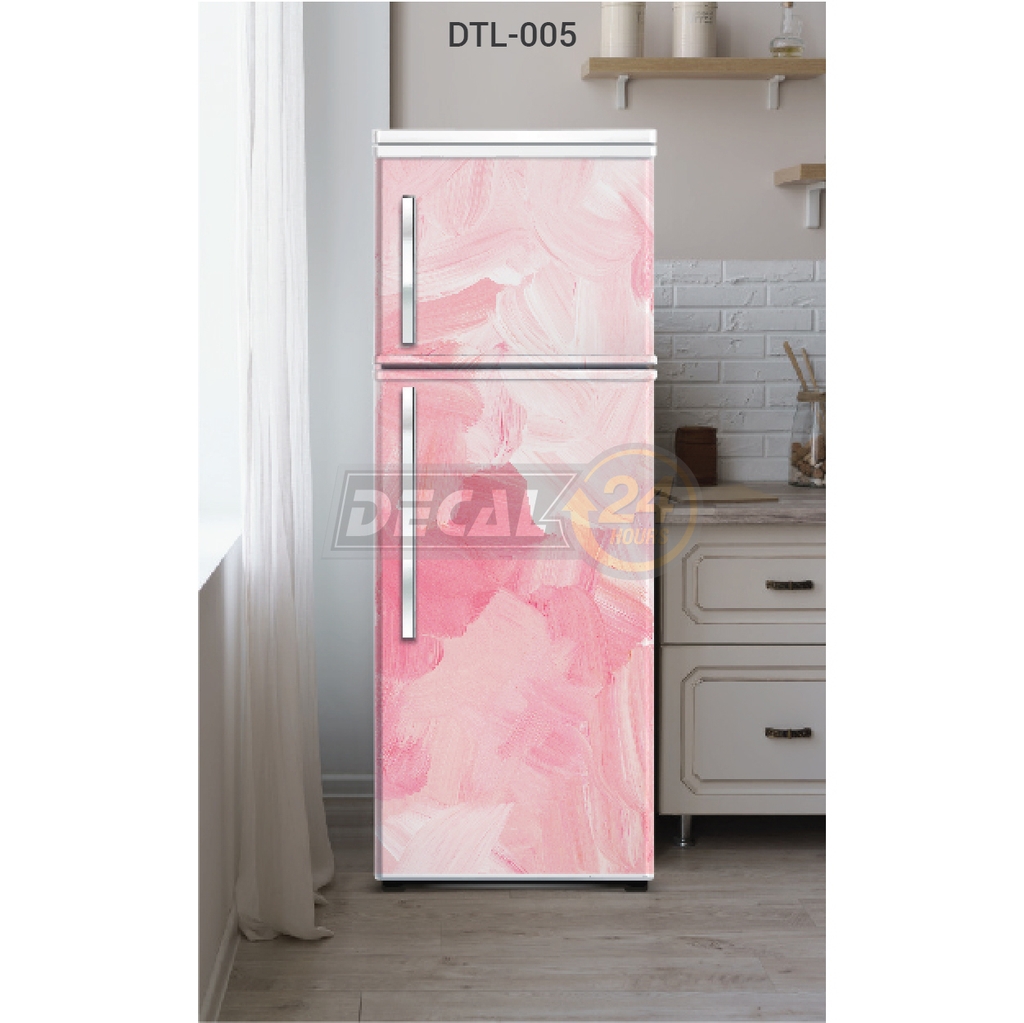 Decal Dán Tủ Lạnh Họa Tiết Màu Nước Sinh Động Cao Cấp