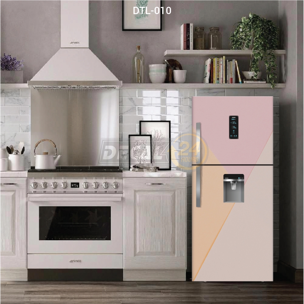 Decal Dán Tủ Lạnh Họa Tiết Đường Kẻ Đơn Giản Sang Trọng
