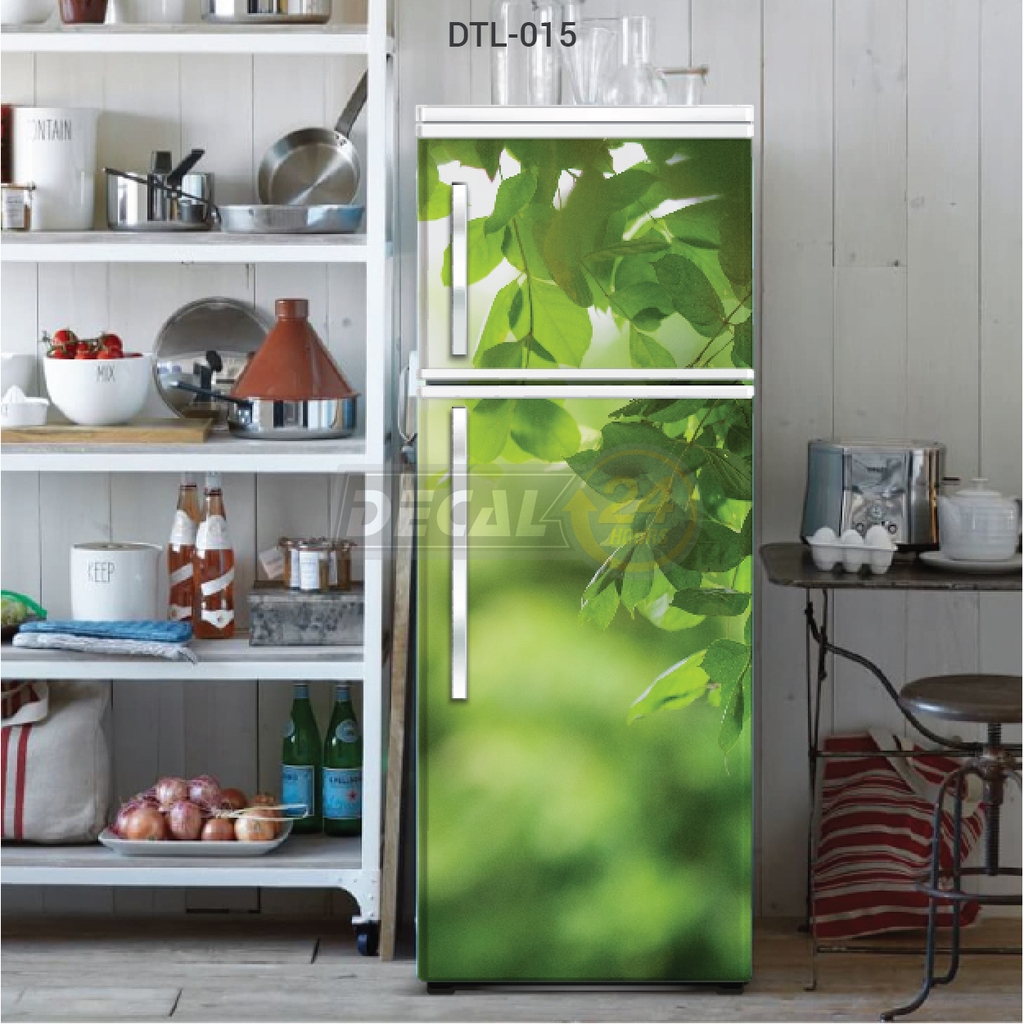 Decal Dán Tủ Lạnh Hình Lá Cây Thiên Nhiên Cao Cấp