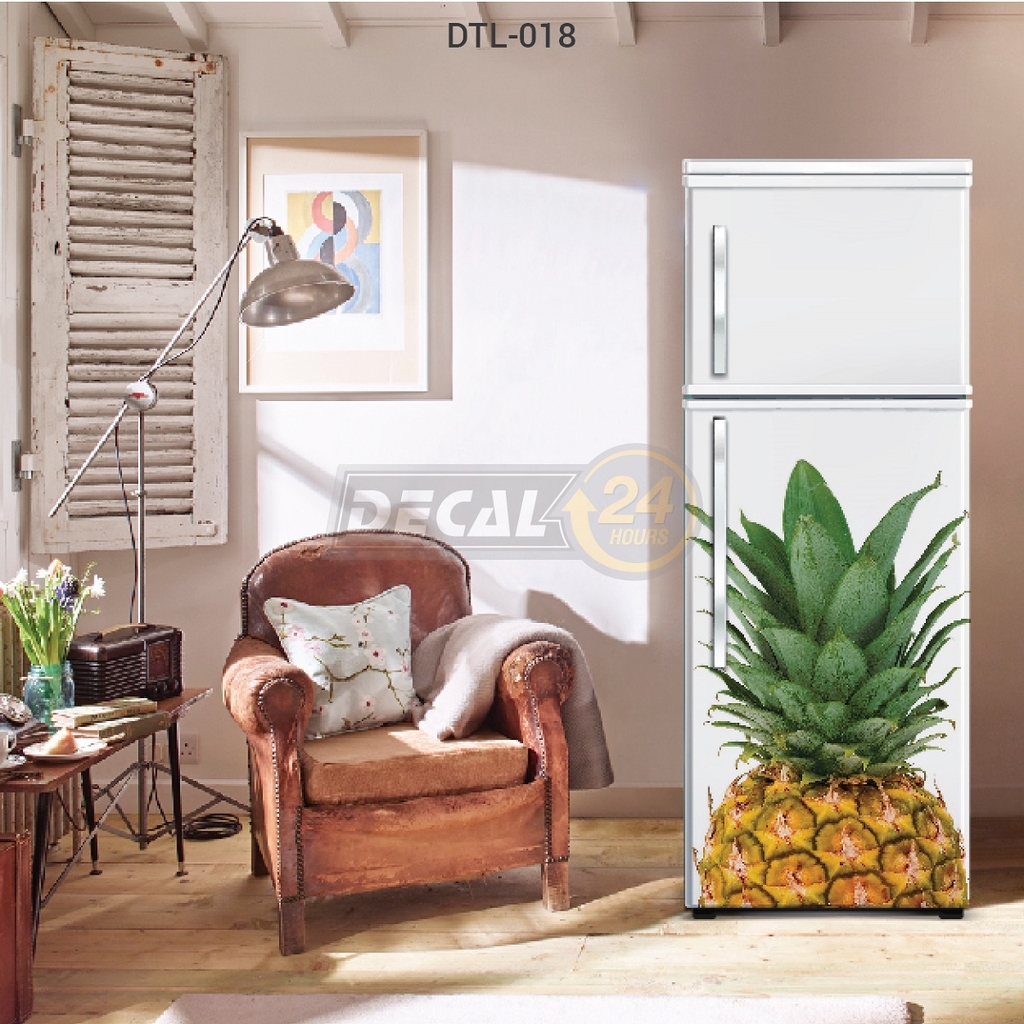 Decal Dán Tủ Lạnh Hình Trái Thơm Nhiệt Đới